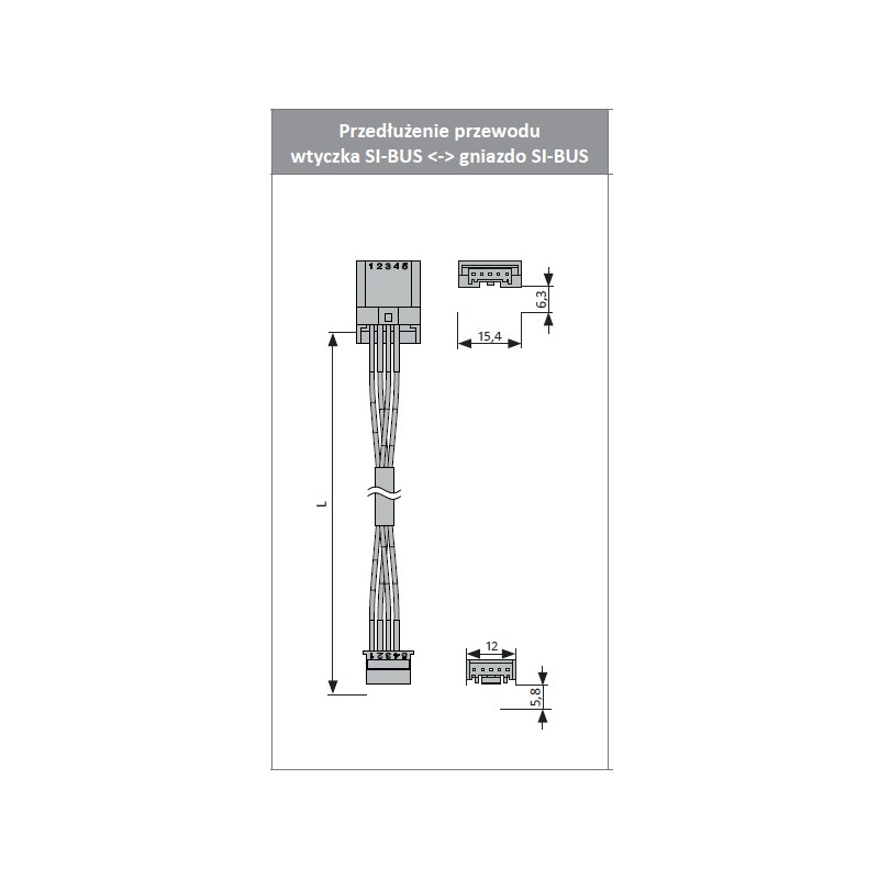 Przewód do przedłużenia połączenia SI-BUS KA430 - 3513123