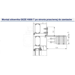 Kątownik montażowy do RWA K600 T ze śrubami - 136210