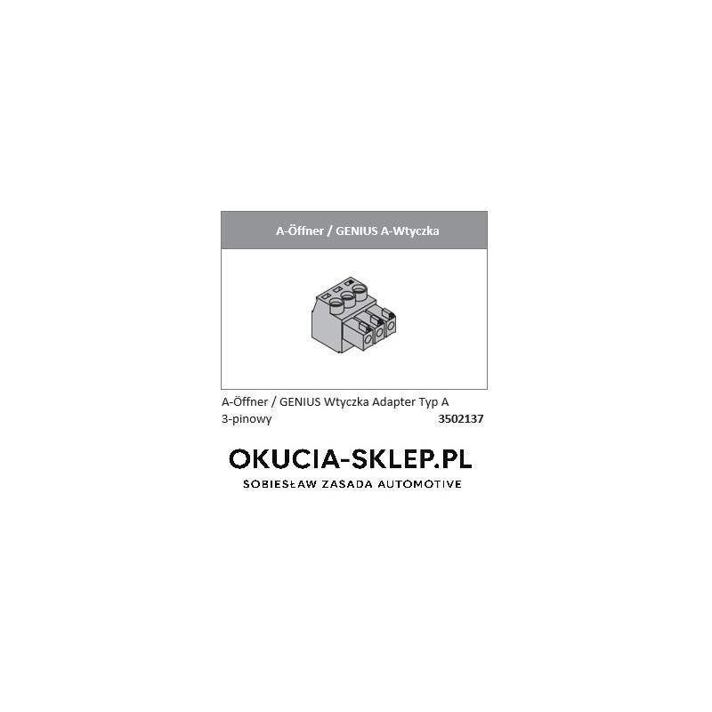 Adapter do zasuwnicy Genius - 3502137