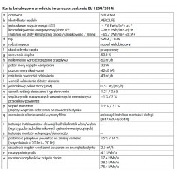 Nawiewnik ścienny AEROLIFE SIEGENIA BIAŁY - L5330030-096010