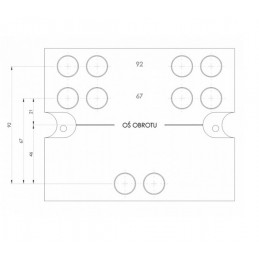 Szablon S1 WALA do zawiasów WX i MX