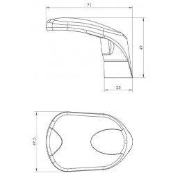 Klamko-gałka Wala H2/G1/S3