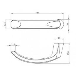 Klamko-gałka Wala H2/G1/S3